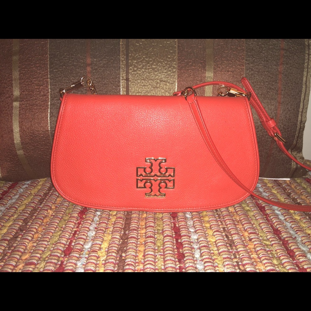 Tory Burch Amanda Logo Clutch/Crossbody Purse